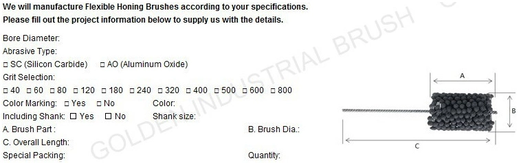 Zirconium Flex Brush Honing Diameter 24.0 mm, Honing Tools